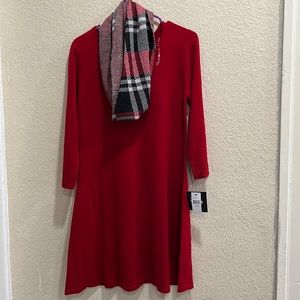 Red Dress (includes scarf)